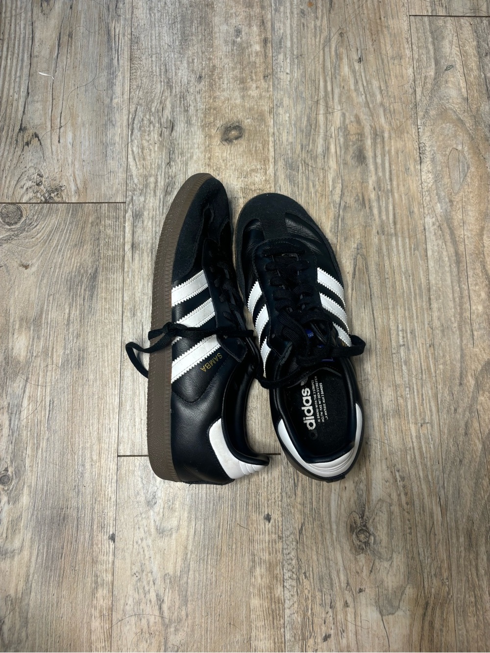 adidas Black, White & Brown Samba Sneakers